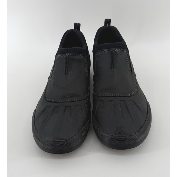 Clarks Mens Bowmans Free Black Leather Duck Shoes Slip On 261383997100 Size 11 main image 6